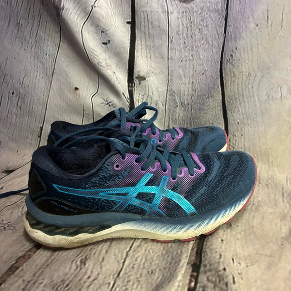 Asics Shoes - Asics Women's Gel Nimbus 23 'Grand Shark / Digital‎ Aqua' 1012A885 Shoes Sz7 GUC
